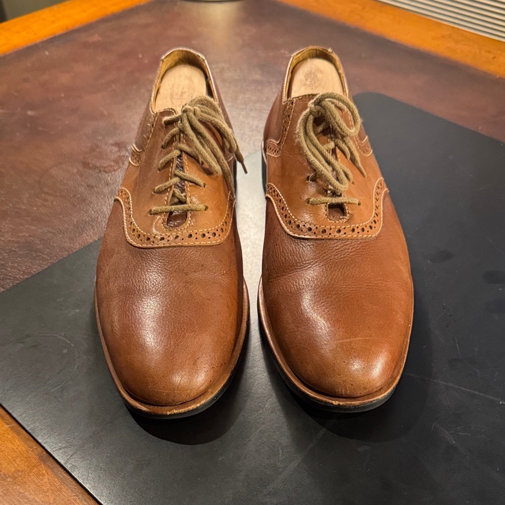 SANDRO Brown Leather Oxfords size 10D